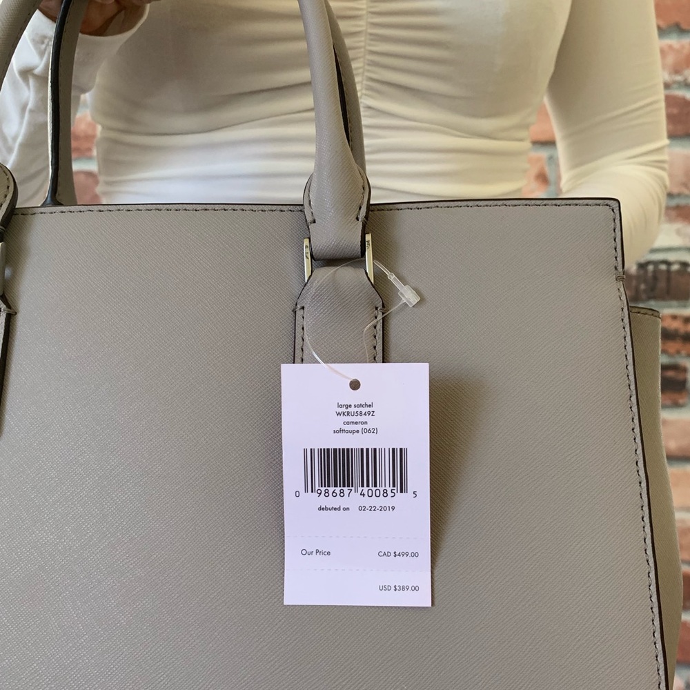 Kate spade Cameron large satchel soft taupe Gray - Picture 4 of 8